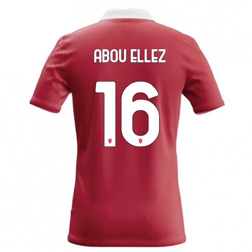 Danxen Mujer Camiseta Amir Abou Elezz #16 Rojo Blanco 1ª Equipación 2026/27 La Camisa