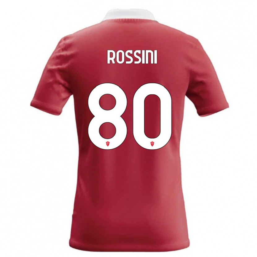 Danxen Mujer Camiseta Luca Rossini #80 Rojo Blanco 1ª Equipación 2026/27 La Camisa
