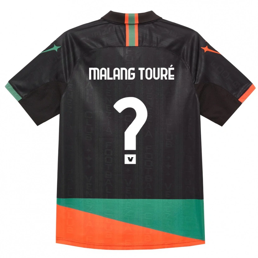 Danxen Mujer Camiseta Mohamed Malang Touré #0 Negro Naranja Verde 1ª Equipación 2026/27 La Camisa