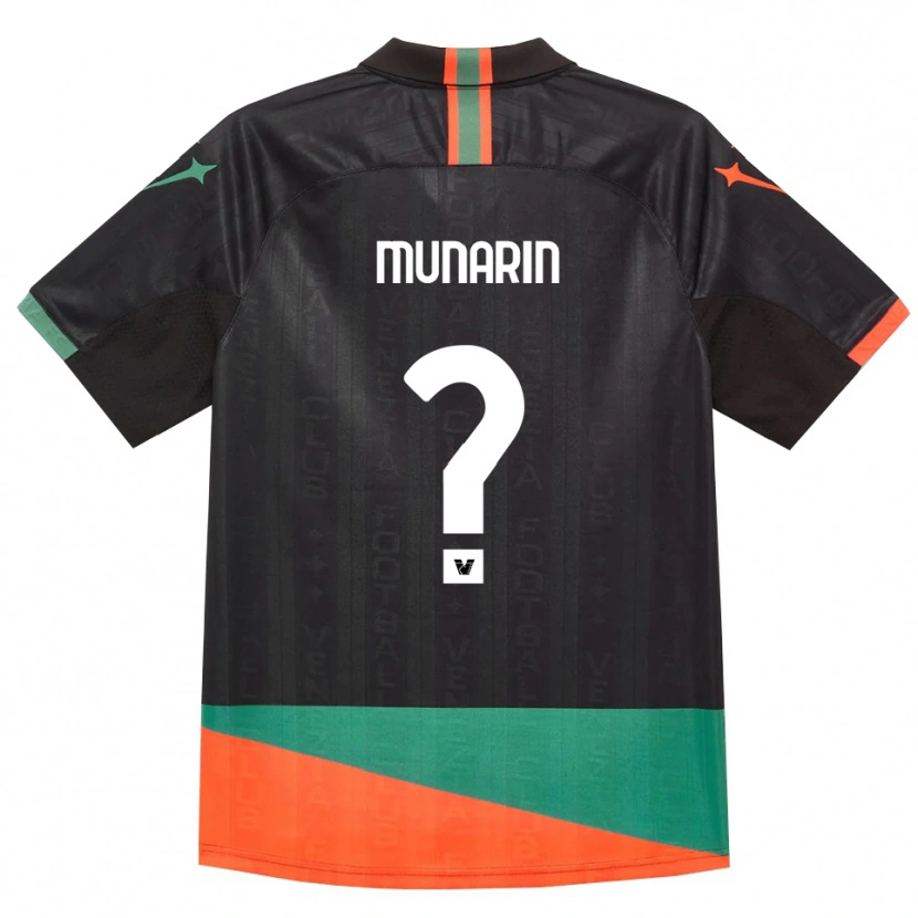 Danxen Mujer Camiseta Tommaso Munarin #0 Negro Naranja Verde 1ª Equipación 2026/27 La Camisa