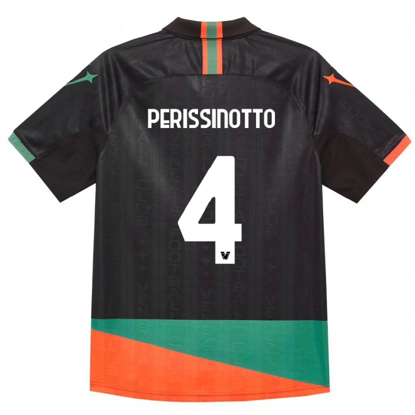 Danxen Mujer Camiseta Nicolò Perissinotto #4 Negro Naranja Verde 1ª Equipación 2026/27 La Camisa
