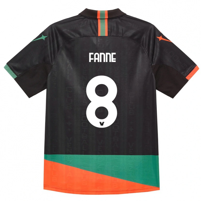 Danxen Mujer Camiseta Lamine Fanne #8 Negro Naranja Verde 1ª Equipación 2026/27 La Camisa