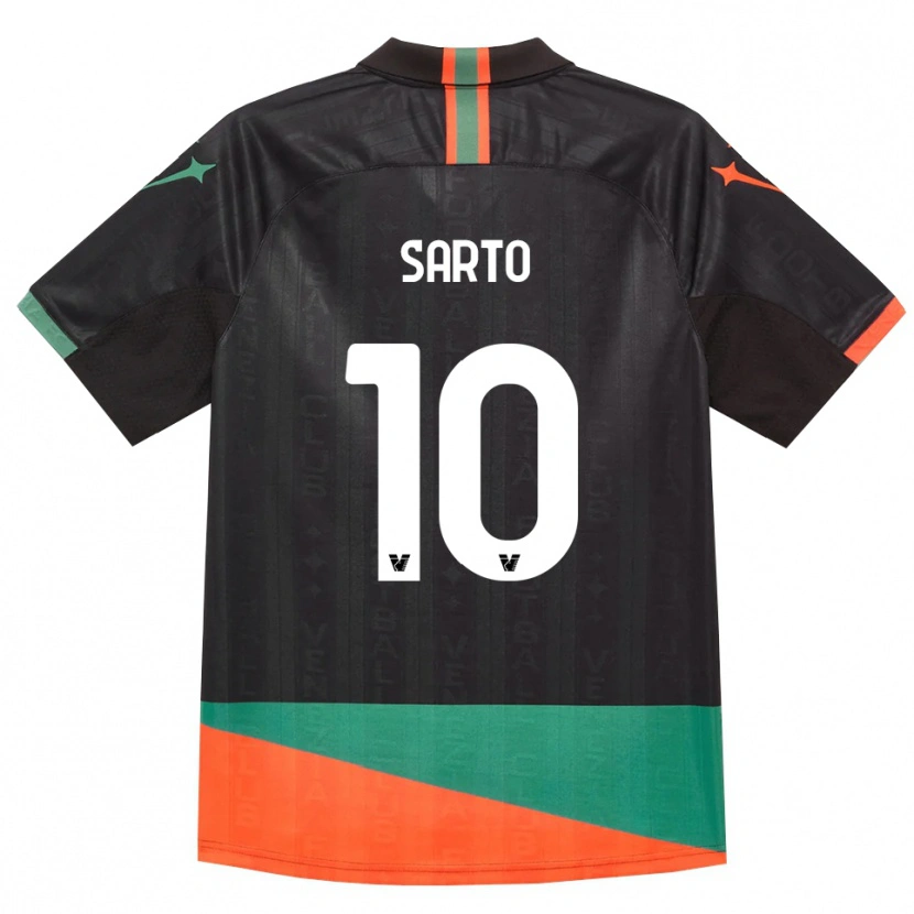 Danxen Mujer Camiseta Gabriel Sarto #10 Negro Naranja Verde 1ª Equipación 2026/27 La Camisa