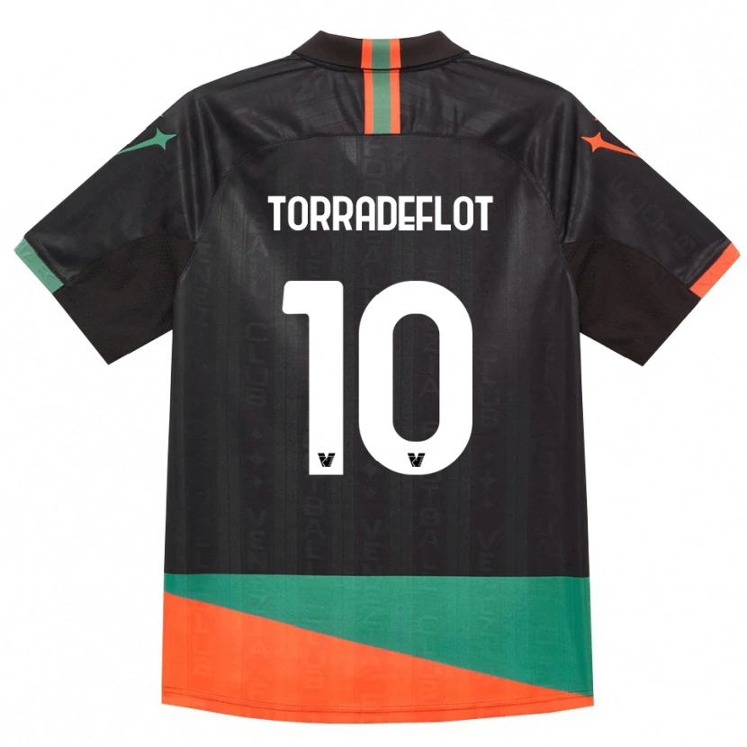 Danxen Mujer Camiseta Queral Torradeflot #10 Negro Naranja Verde 1ª Equipación 2026/27 La Camisa