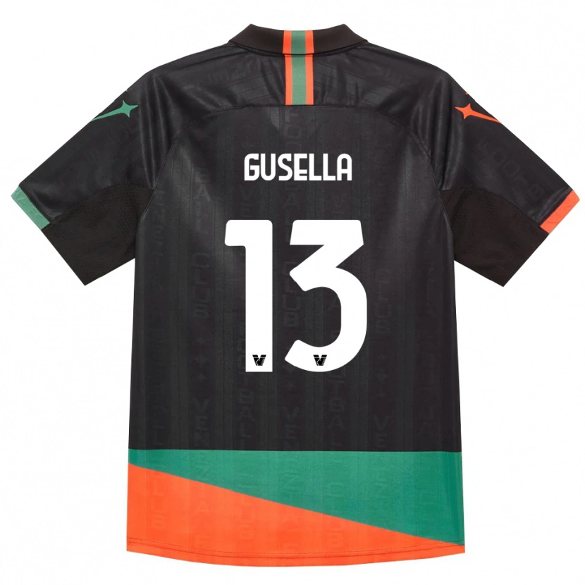 Danxen Mujer Camiseta Pietro Gusella #13 Negro Naranja Verde 1ª Equipación 2026/27 La Camisa