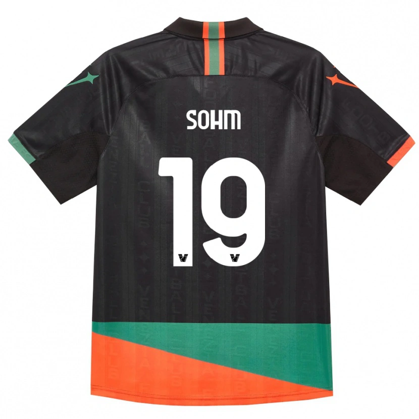 Danxen Mujer Camiseta Simon Sohm #19 Negro Naranja Verde 1ª Equipación 2026/27 La Camisa