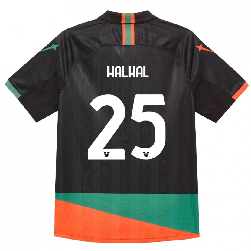 Danxen Mujer Camiseta Redouane Halhal #25 Negro Naranja Verde 1ª Equipación 2026/27 La Camisa