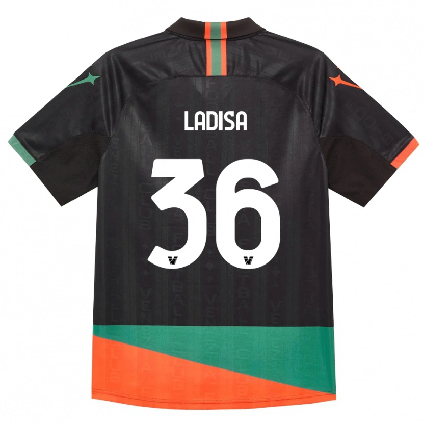 Danxen Mujer Camiseta Marco Ladisa #36 Negro Naranja Verde 1ª Equipación 2026/27 La Camisa