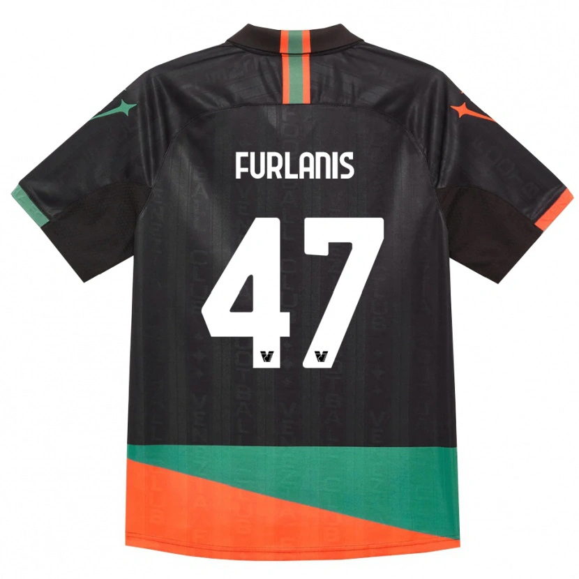 Danxen Mujer Camiseta Giorgia Furlanis #47 Negro Naranja Verde 1ª Equipación 2026/27 La Camisa