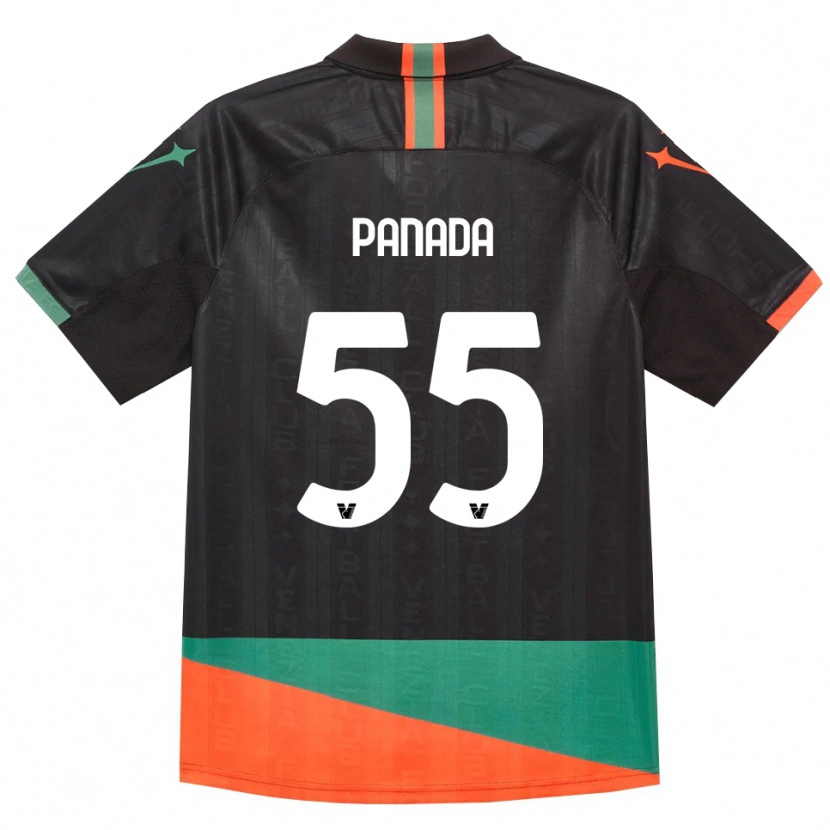 Danxen Mujer Camiseta Simone Panada #55 Negro Naranja Verde 1ª Equipación 2026/27 La Camisa