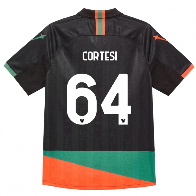 Danxen Mujer Camiseta Serena Cortesi #64 Negro Naranja Verde 1ª Equipación 2026/27 La Camisa