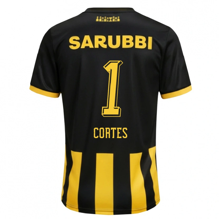 Danxen Mujer Camiseta Brayan Cortés #1 Negro Amarillo 1ª Equipación 2026/27 La Camisa