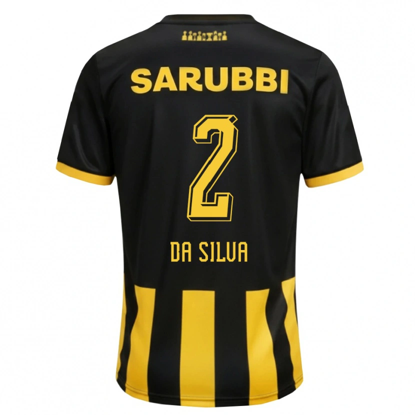 Danxen Mujer Camiseta Gabriel Da Silva #2 Negro Amarillo 1ª Equipación 2026/27 La Camisa