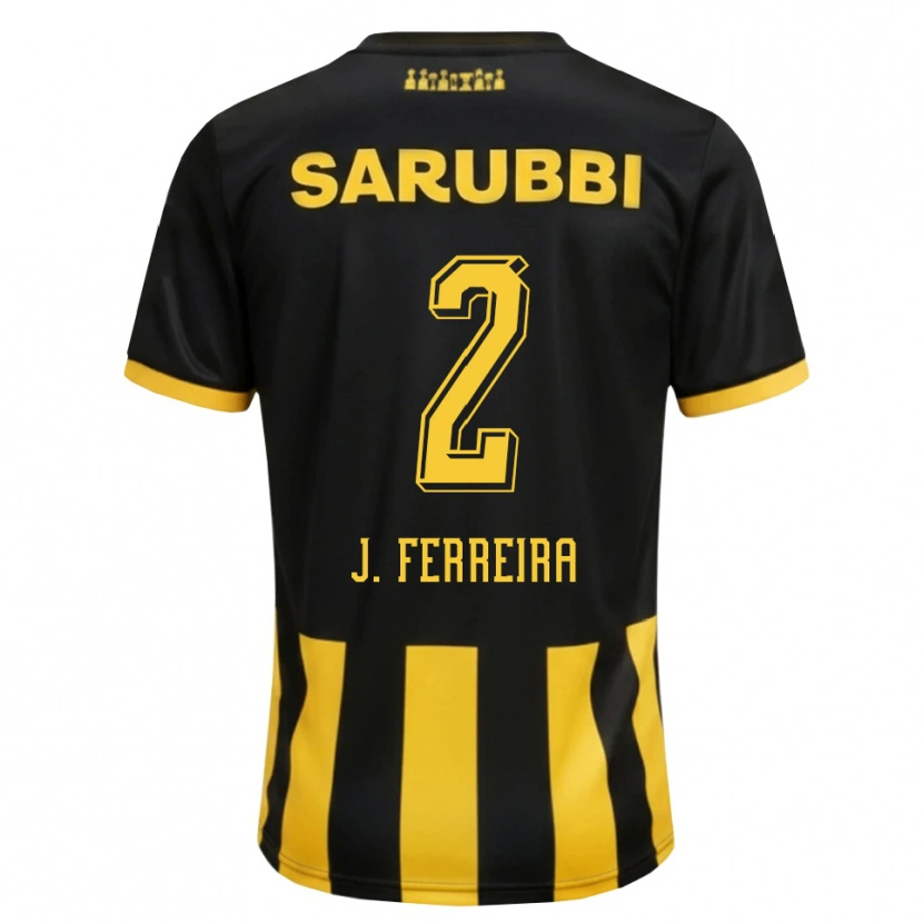 Danxen Mujer Camiseta Joaquín Ferreira #2 Negro Amarillo 1ª Equipación 2026/27 La Camisa