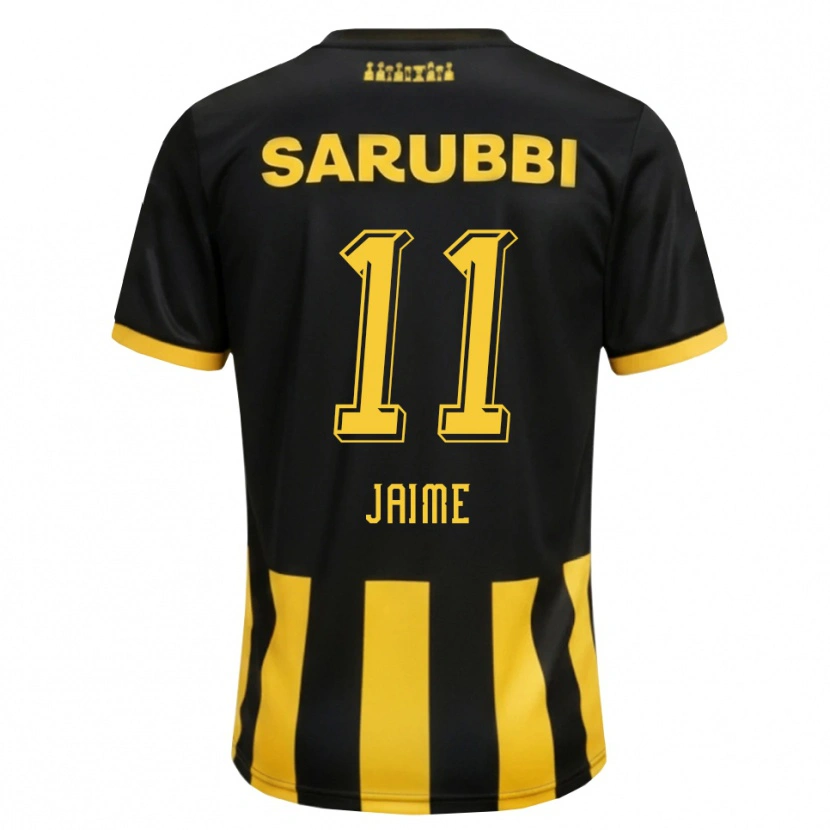 Danxen Mujer Camiseta Leonel Jaime #11 Negro Amarillo 1ª Equipación 2026/27 La Camisa