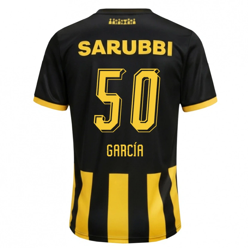 Danxen Mujer Camiseta Diego García #50 Negro Amarillo 1ª Equipación 2026/27 La Camisa
