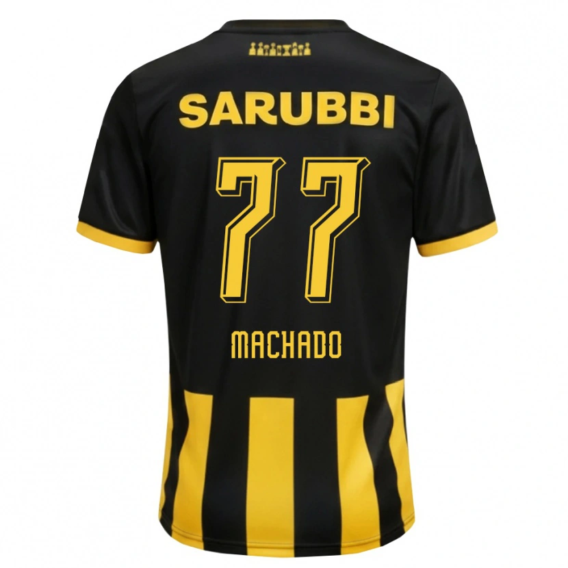 Danxen Mujer Camiseta Alexander Machado #77 Negro Amarillo 1ª Equipación 2026/27 La Camisa