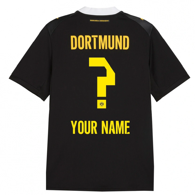 Danxen Mujer Camiseta Su Nombre #0 Negro Rojo Amarillo 2ª Equipación 2026/27 La Camisa