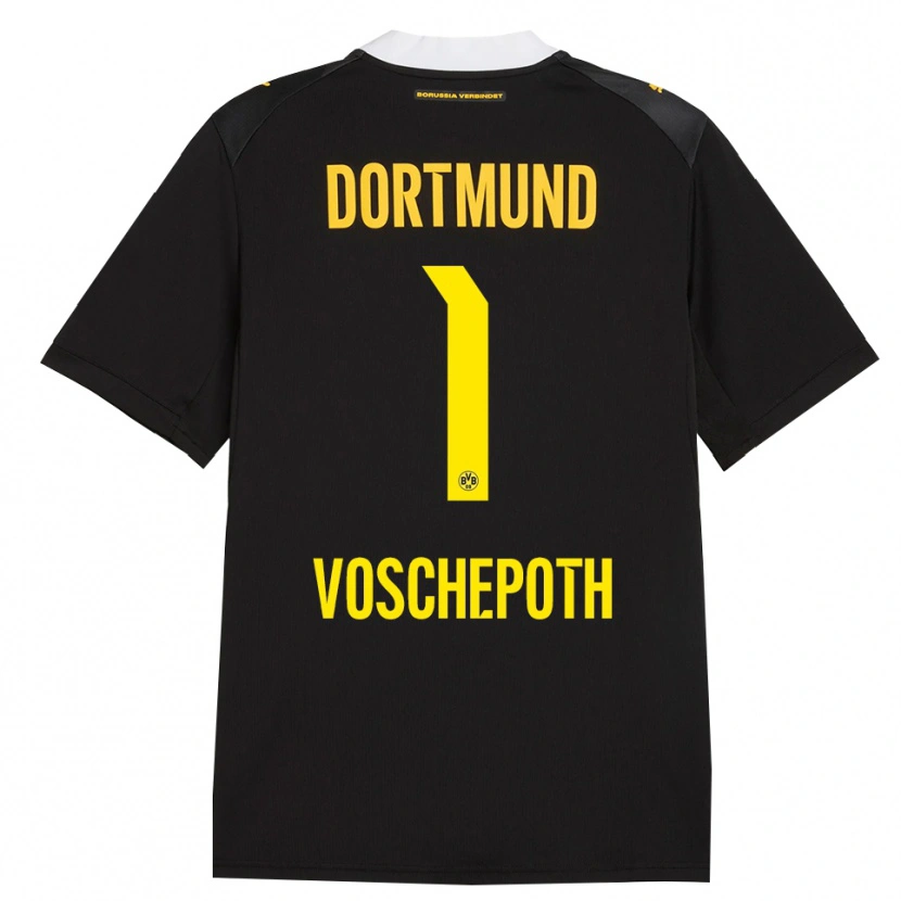 Danxen Mujer Camiseta Jan Voschepoth #1 Negro Rojo Amarillo 2ª Equipación 2026/27 La Camisa