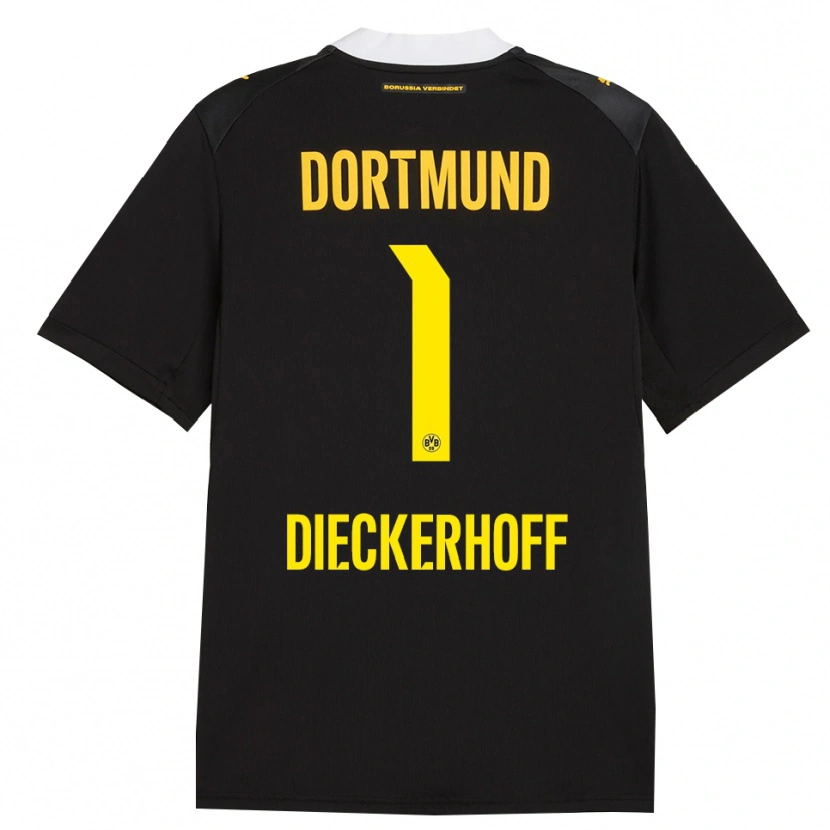 Danxen Mujer Camiseta Max Dieckerhoff #1 Negro Rojo Amarillo 2ª Equipación 2026/27 La Camisa