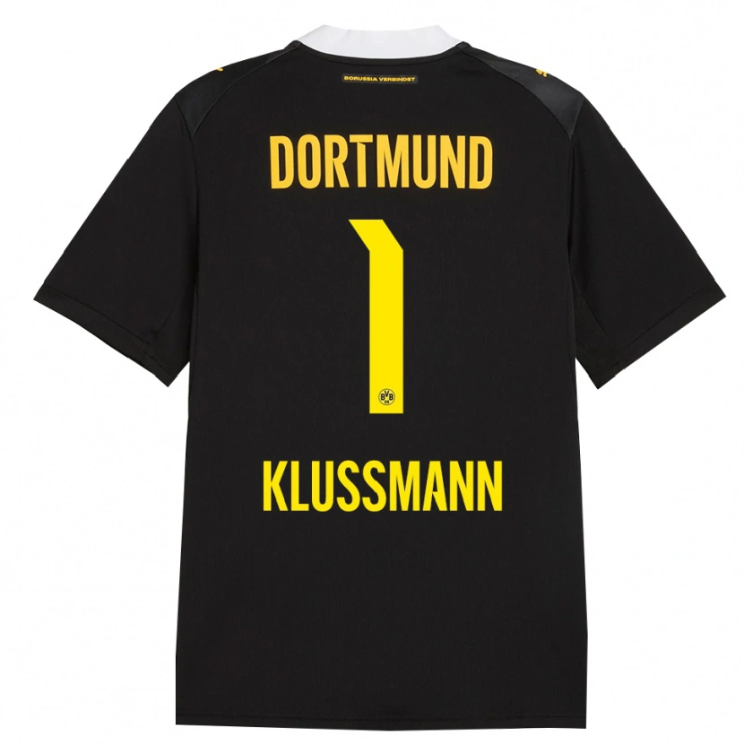 Danxen Mujer Camiseta Leon Klußmann #1 Negro Rojo Amarillo 2ª Equipación 2026/27 La Camisa