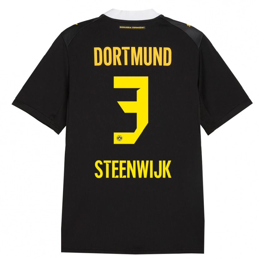 Danxen Mujer Camiseta Jenske Steenwijk #3 Negro Rojo Amarillo 2ª Equipación 2026/27 La Camisa