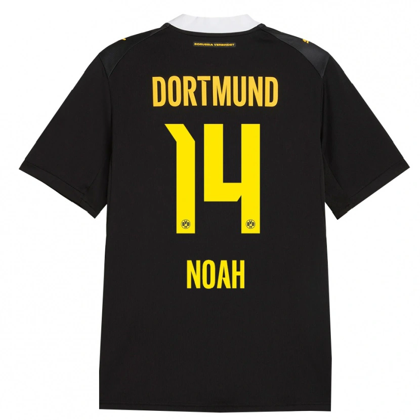 Danxen Mujer Camiseta Colin Noah Kleine-Bekel #14 Negro Rojo Amarillo 2ª Equipación 2026/27 La Camisa