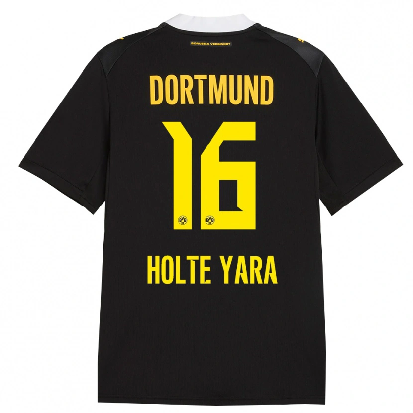 Danxen Mujer Camiseta Ten Holte Yara #16 Negro Rojo Amarillo 2ª Equipación 2026/27 La Camisa
