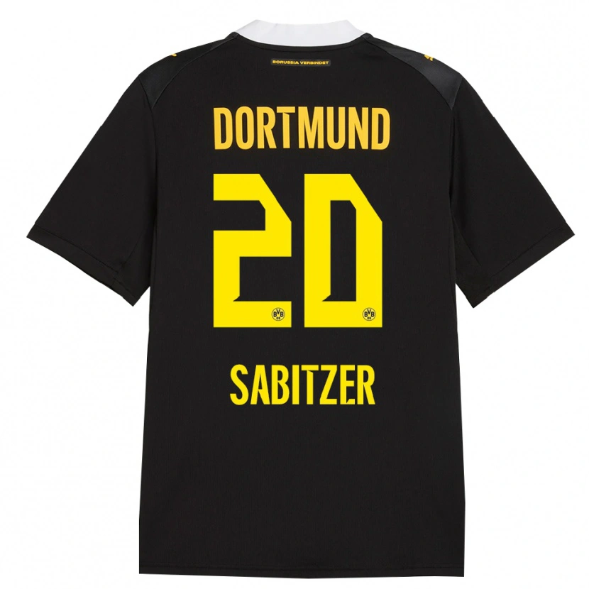 Danxen Mujer Camiseta Marcel Sabitzer #20 Negro Rojo Amarillo 2ª Equipación 2026/27 La Camisa