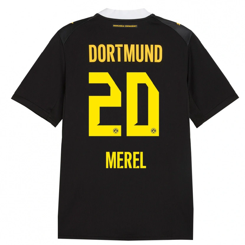 Danxen Mujer Camiseta Freriks Merel #20 Negro Rojo Amarillo 2ª Equipación 2026/27 La Camisa