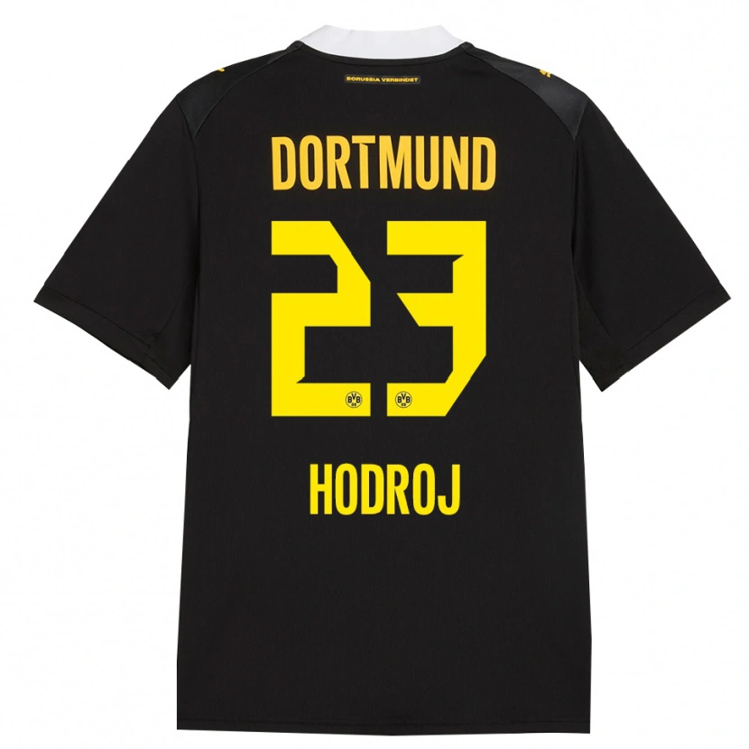 Danxen Mujer Camiseta Malik Hodroj #23 Negro Rojo Amarillo 2ª Equipación 2026/27 La Camisa