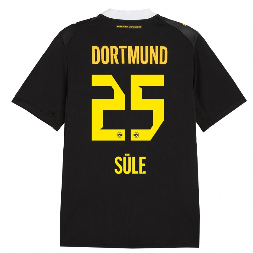Danxen Mujer Camiseta Niklas Süle #25 Negro Rojo Amarillo 2ª Equipación 2026/27 La Camisa