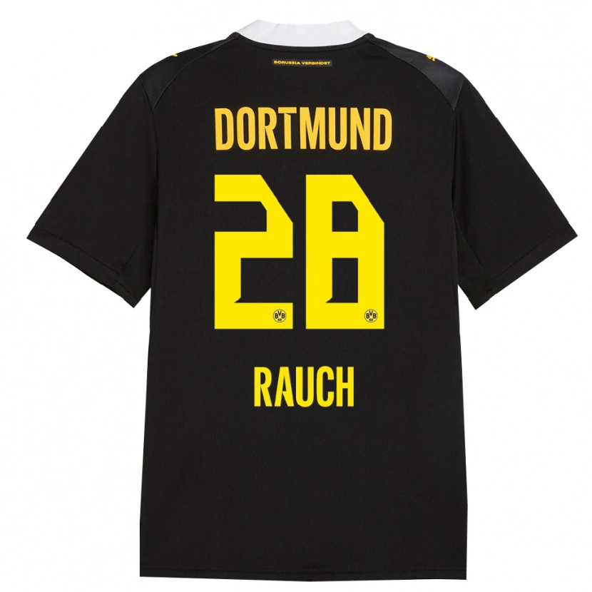 Danxen Mujer Camiseta Julius Fynn Rauch #28 Negro Rojo Amarillo 2ª Equipación 2026/27 La Camisa
