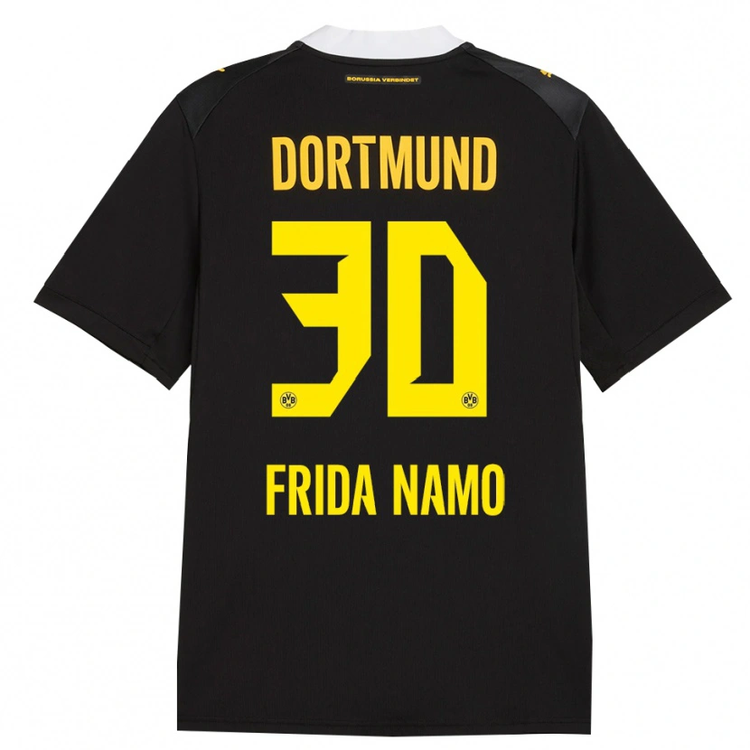 Danxen Mujer Camiseta Ronning Frida Namo #30 Negro Rojo Amarillo 2ª Equipación 2026/27 La Camisa