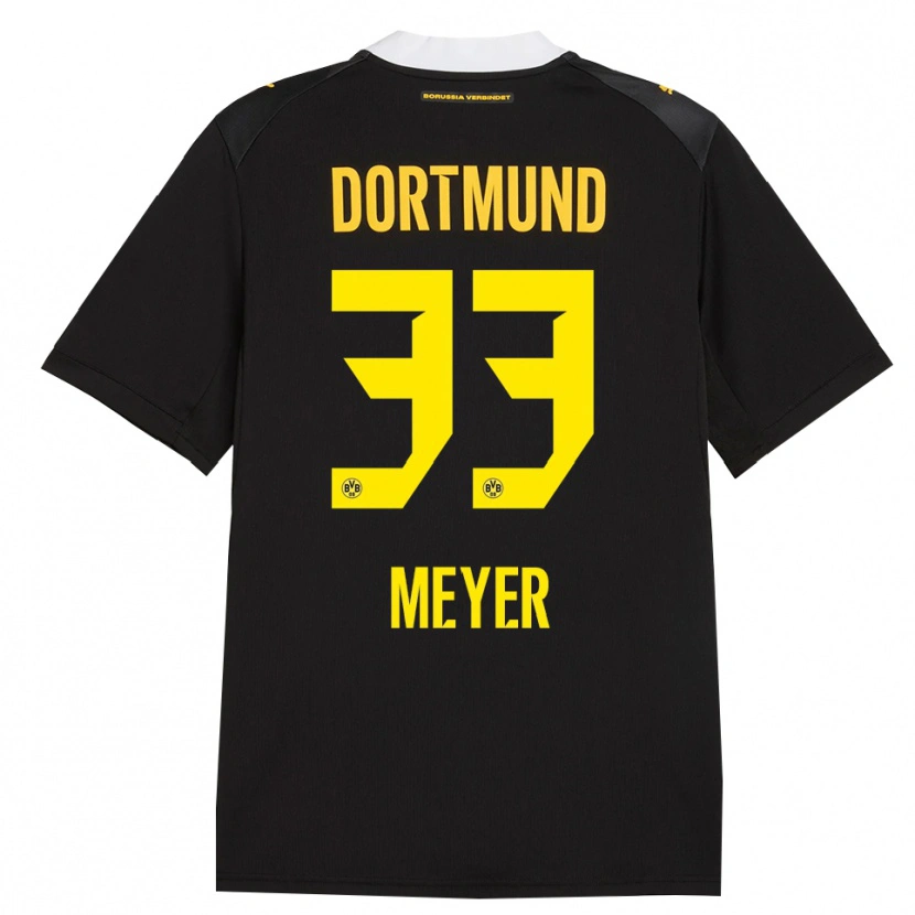 Danxen Mujer Camiseta Alexander Meyer #33 Negro Rojo Amarillo 2ª Equipación 2026/27 La Camisa