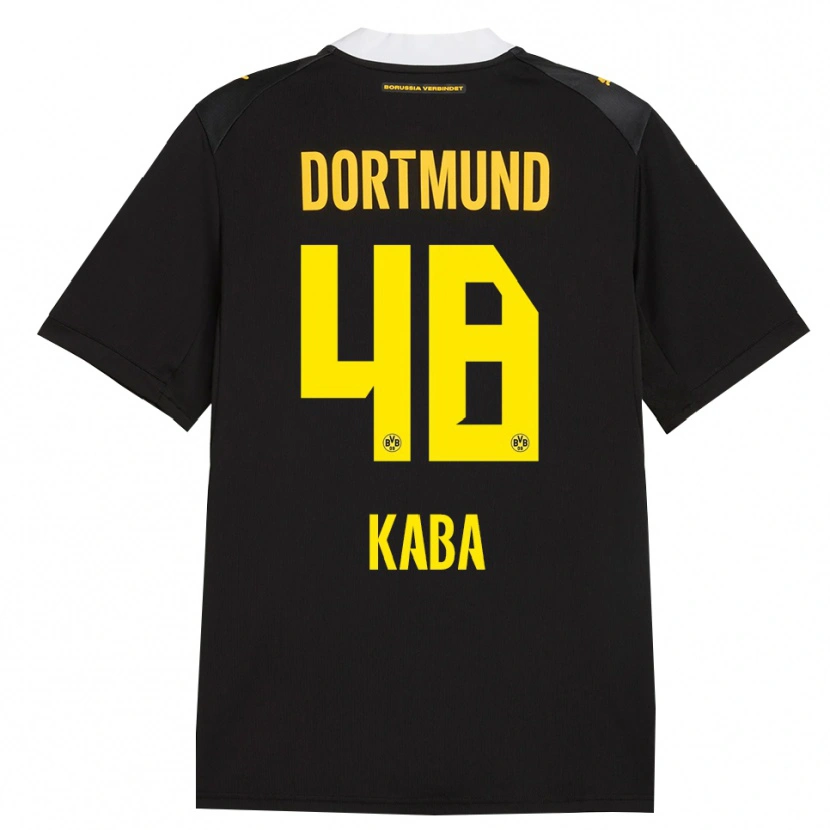 Danxen Mujer Camiseta Mussa Kaba #48 Negro Rojo Amarillo 2ª Equipación 2026/27 La Camisa