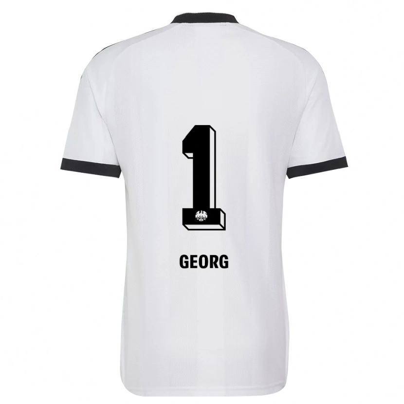 Danxen Mujer Camiseta Hannes Georg #1 Blanco Negro 2ª Equipación 2026/27 La Camisa