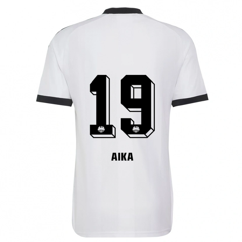 Danxen Mujer Camiseta Israel Aika #19 Blanco Negro 2ª Equipación 2026/27 La Camisa