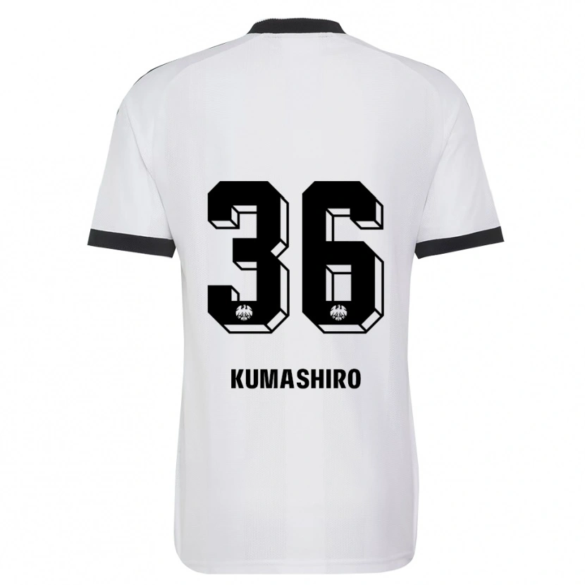 Danxen Mujer Camiseta Keito Kumashiro #36 Blanco Negro 2ª Equipación 2026/27 La Camisa