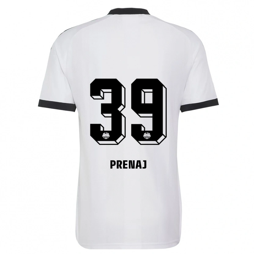 Danxen Mujer Camiseta Christian Prenaj #39 Blanco Negro 2ª Equipación 2026/27 La Camisa