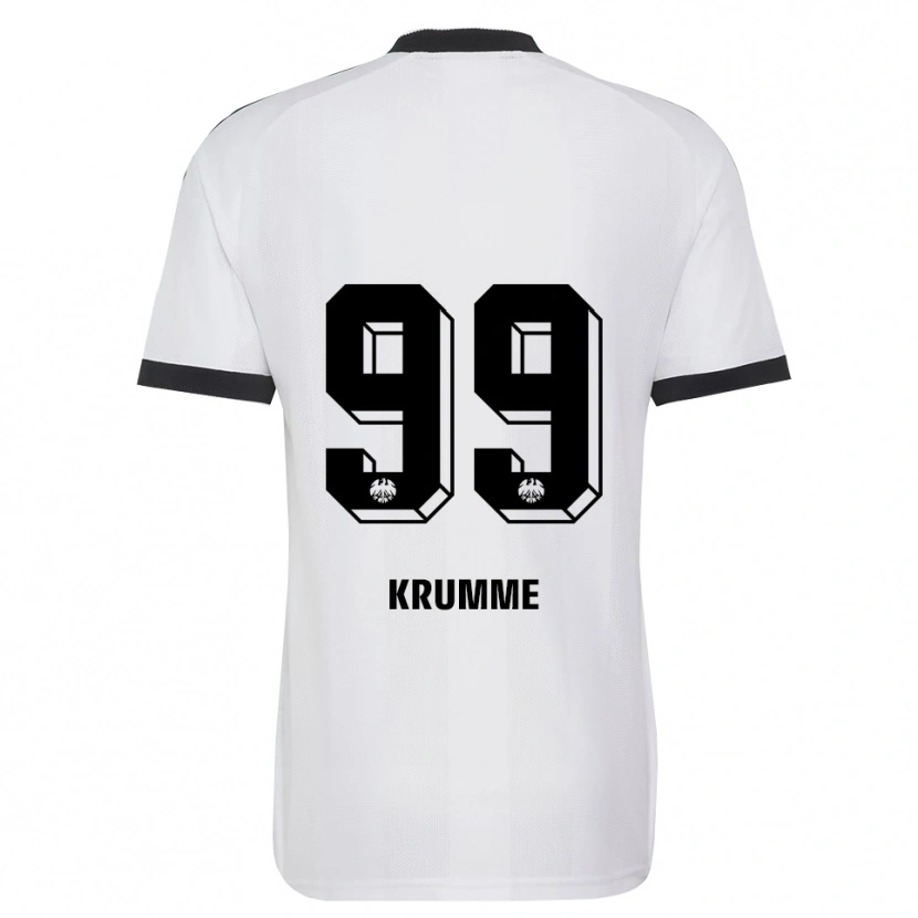 Danxen Mujer Camiseta Janne Krumme #99 Blanco Negro 2ª Equipación 2026/27 La Camisa
