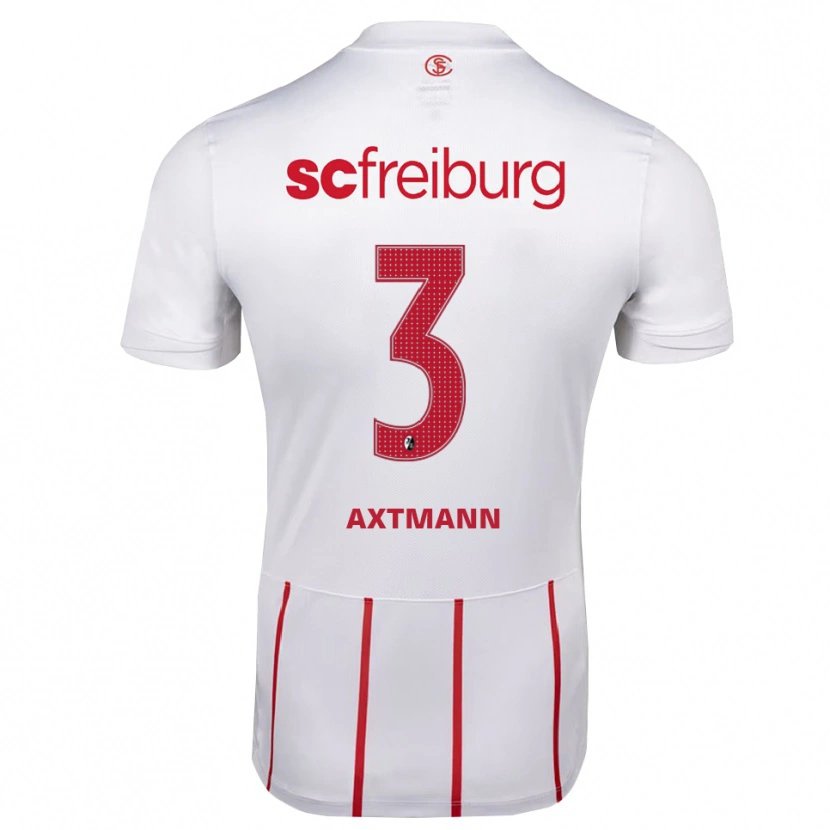 Danxen Mujer Camiseta Alina Axtmann #3 Blanco Rojo Amarillo 2ª Equipación 2026/27 La Camisa