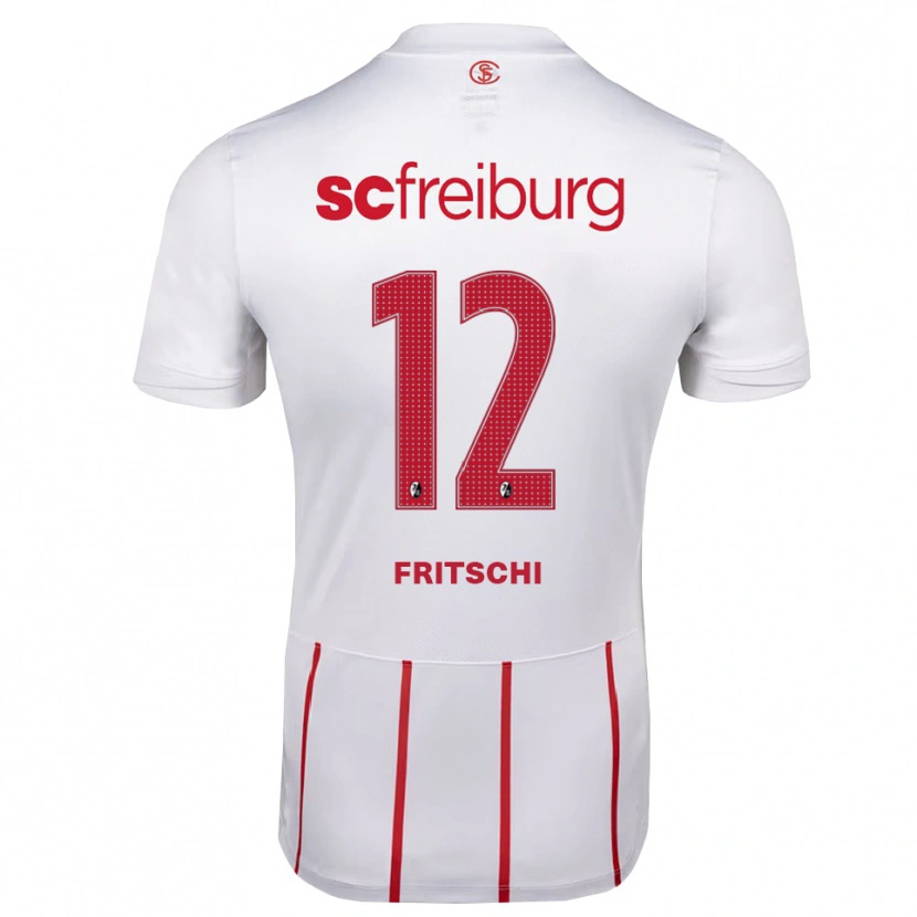 Danxen Mujer Camiseta Emilio Fritschi #12 Blanco Rojo Amarillo 2ª Equipación 2026/27 La Camisa