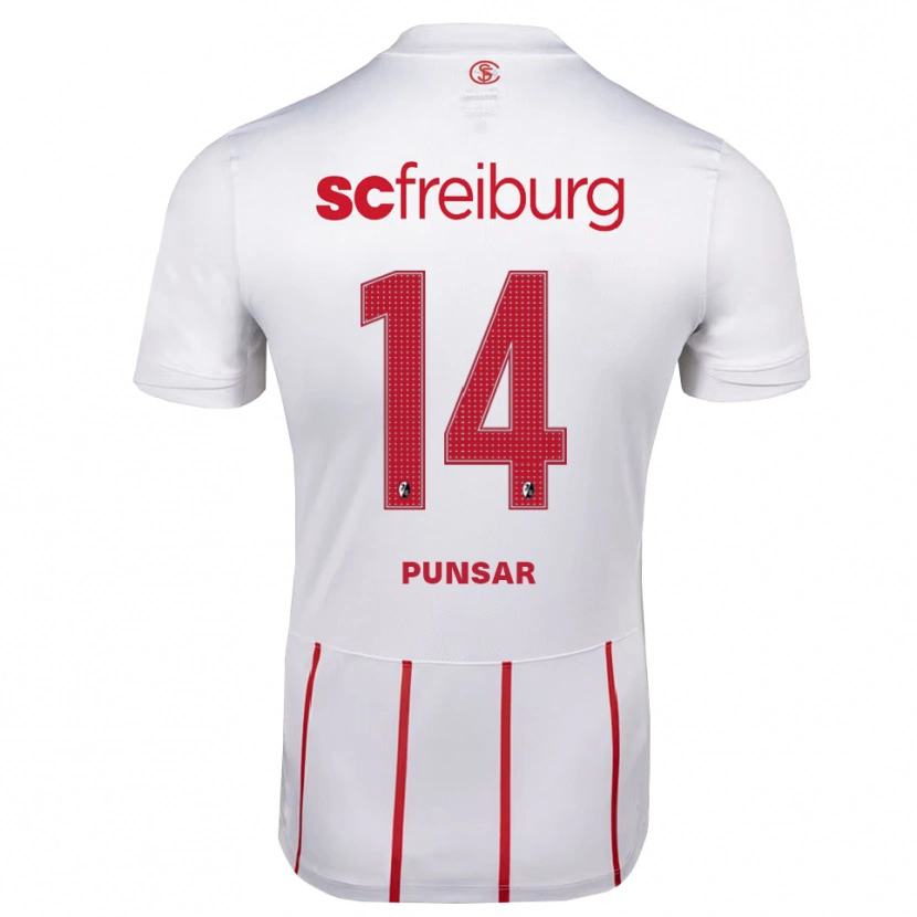 Danxen Mujer Camiseta Milla Punsar #14 Blanco Rojo Amarillo 2ª Equipación 2026/27 La Camisa