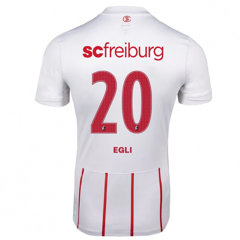 Danxen Mujer Camiseta Leela Egli #20 Blanco Rojo Amarillo 2ª Equipación 2026/27 La Camisa