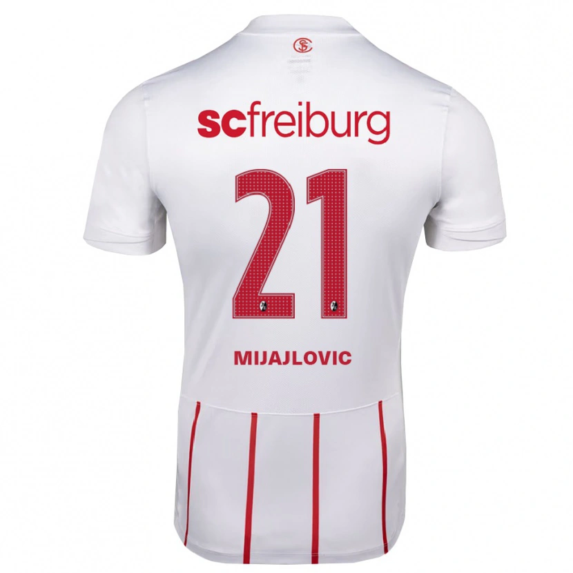 Danxen Mujer Camiseta Mladen Mijajlovic #21 Blanco Rojo Amarillo 2ª Equipación 2026/27 La Camisa