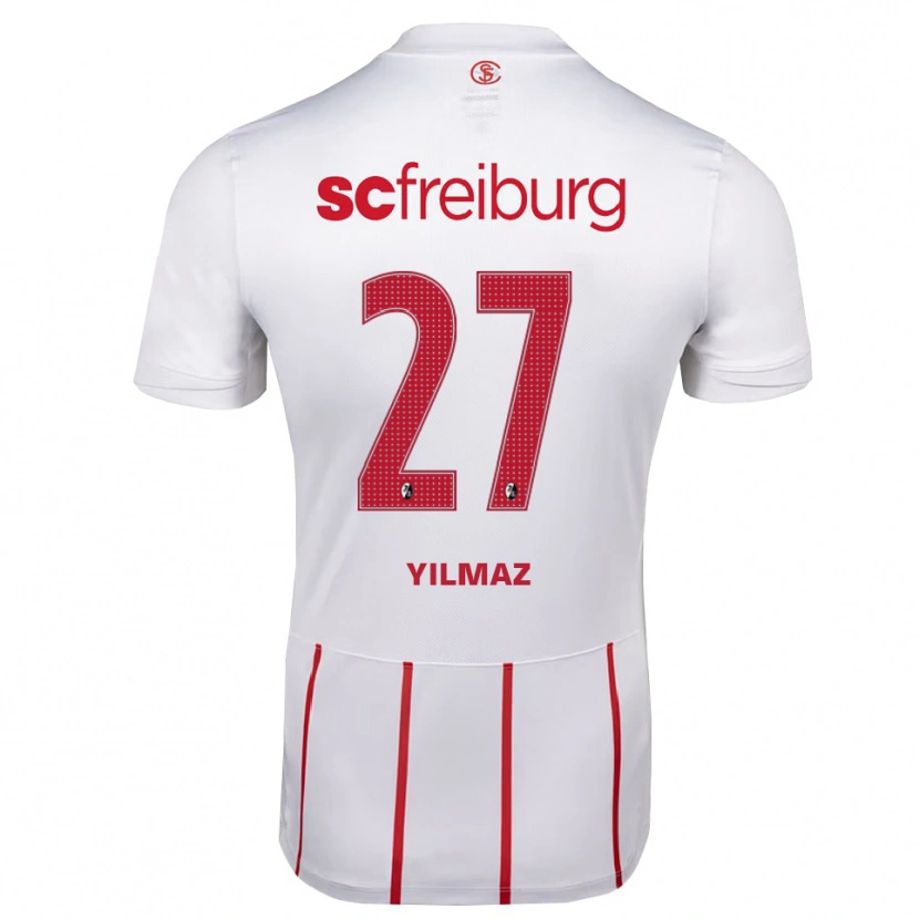 Danxen Mujer Camiseta Berkay Yılmaz #27 Blanco Rojo Amarillo 2ª Equipación 2026/27 La Camisa