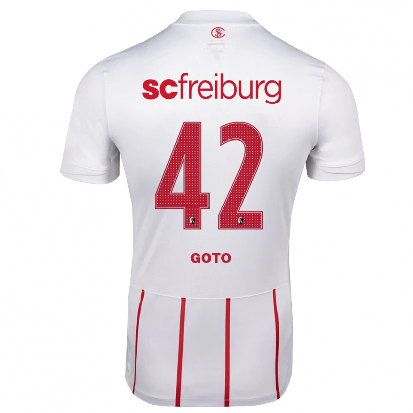 Danxen Mujer Camiseta Keisuke Goto #42 Blanco Rojo Amarillo 2ª Equipación 2026/27 La Camisa