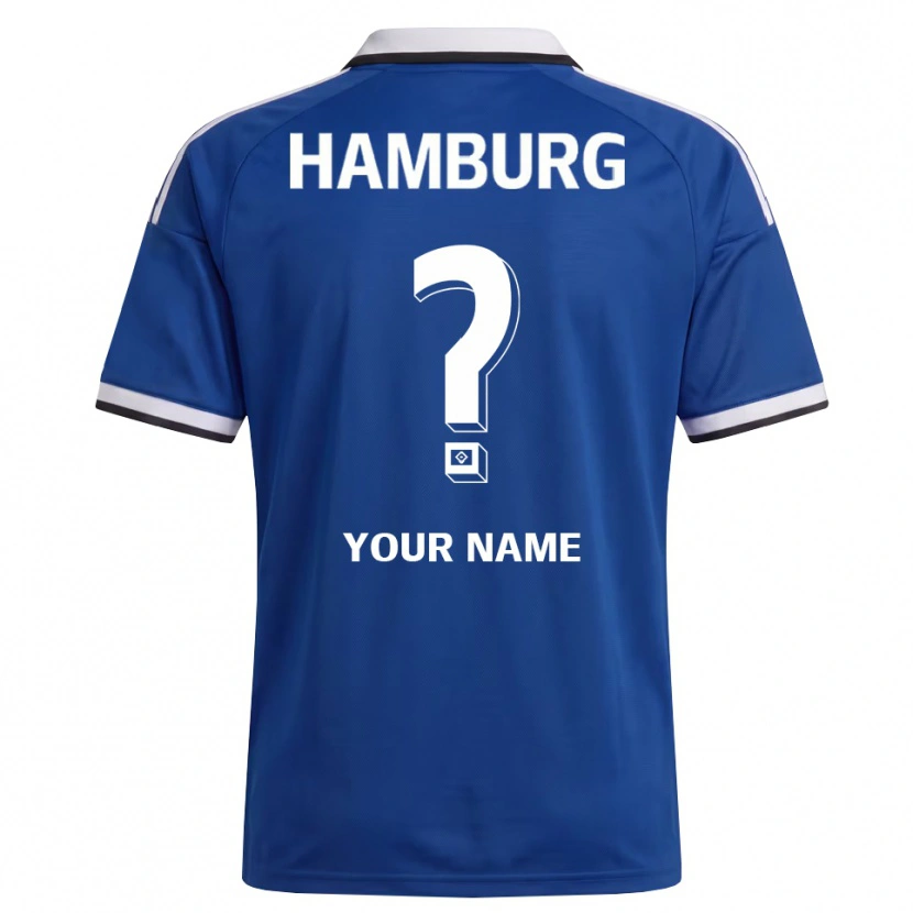 Danxen Mujer Camiseta Su Nombre #0 Blanco Azul 2ª Equipación 2026/27 La Camisa
