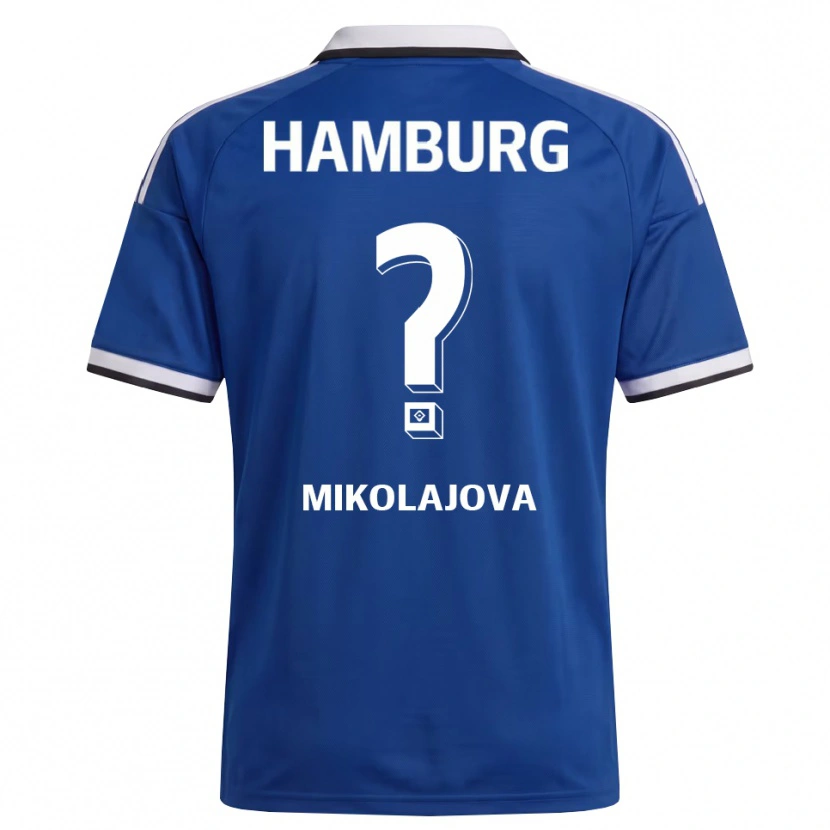 Danxen Mujer Camiseta Maria Mikolajova #0 Blanco Azul 2ª Equipación 2026/27 La Camisa